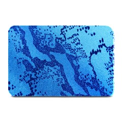 Background Tissu Fleur Bleu Plate Mats by Nexatart