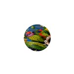 Beautifull Parrots Bird 1  Mini Buttons Front