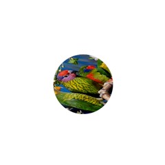 Beautifull Parrots Bird 1  Mini Magnets by Nexatart