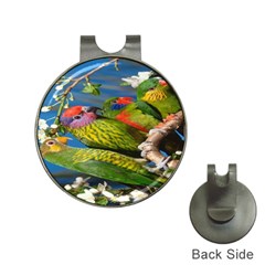 Beautifull Parrots Bird Hat Clips With Golf Markers by Nexatart