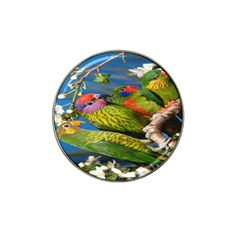 Beautifull Parrots Bird Hat Clip Ball Marker by Nexatart