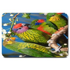 Beautifull Parrots Bird Large Doormat  by Nexatart