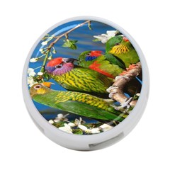 Beautifull Parrots Bird 4-port Usb Hub (one Side)