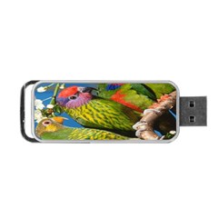 Beautifull Parrots Bird Portable Usb Flash (one Side) by Nexatart