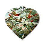 Beautiful Bird Dog Tag Heart (Two Sides) Front