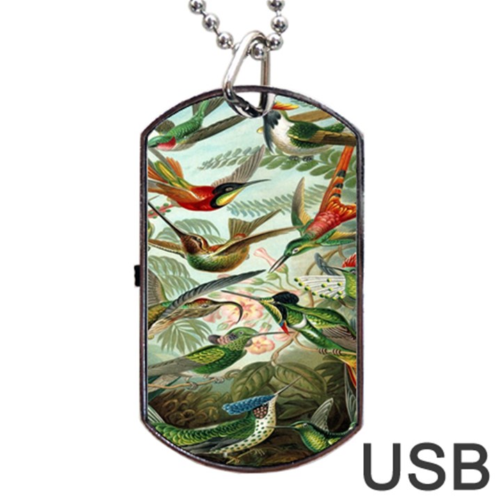 Beautiful Bird Dog Tag USB Flash (Two Sides)