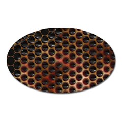 Beehive Pattern Oval Magnet