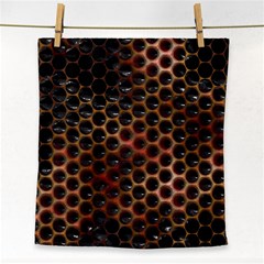 Beehive Pattern Face Towel by Nexatart