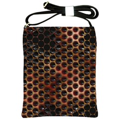 Beehive Pattern Shoulder Sling Bags by Nexatart