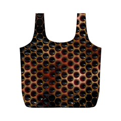 Beehive Pattern Full Print Recycle Bags (m)  by Nexatart