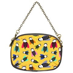 Bees Animal Pattern Chain Purses (one Side)  by Nexatart