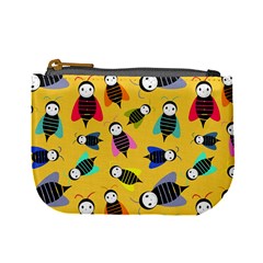 Bees Animal Pattern Mini Coin Purses by Nexatart