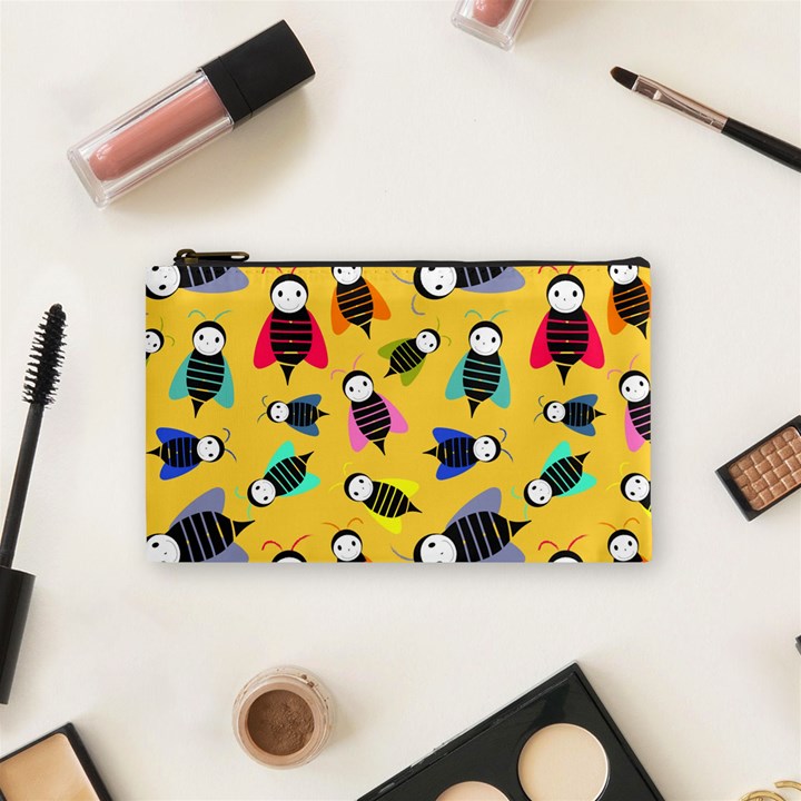 Bees Animal Pattern Cosmetic Bag (Small) 