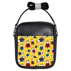 Bees Animal Pattern Girls Sling Bags by Nexatart