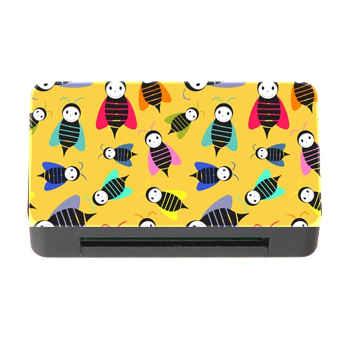 Bees Animal Pattern Memory Card Reader with CF