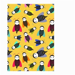 Bees Animal Pattern Small Garden Flag (two Sides) by Nexatart