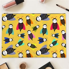 Bees Animal Pattern Cosmetic Bag (xxl)  by Nexatart