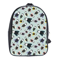 Bees Animal Pattern School Bags (xl)  by Nexatart