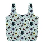 Bees Animal Pattern Full Print Recycle Bags (L)  Front