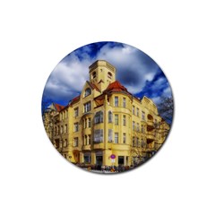 Berlin Friednau Germany Building Rubber Round Coaster (4 Pack)  by Nexatart