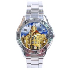 Berlin Friednau Germany Building Stainless Steel Analogue Watch by Nexatart