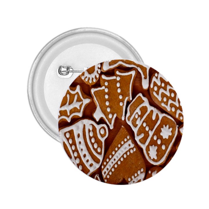 Biscuit Brown Christmas Cookie 2.25  Buttons