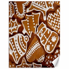 Biscuit Brown Christmas Cookie Canvas 18  X 24   by Nexatart