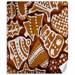 Biscuit Brown Christmas Cookie Canvas 20  X 24   by Nexatart