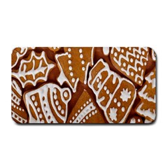 Biscuit Brown Christmas Cookie Medium Bar Mats by Nexatart