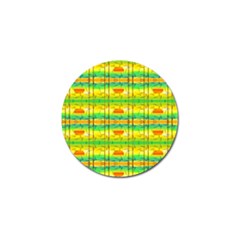 Birds Beach Sun Abstract Pattern Golf Ball Marker by Nexatart