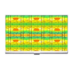 Birds Beach Sun Abstract Pattern Business Card Holders by Nexatart