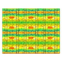 Birds Beach Sun Abstract Pattern Rectangular Jigsaw Puzzl by Nexatart