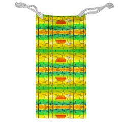 Birds Beach Sun Abstract Pattern Jewelry Bag by Nexatart