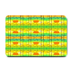 Birds Beach Sun Abstract Pattern Small Doormat  by Nexatart