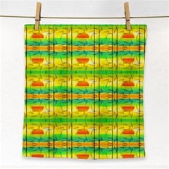 Birds Beach Sun Abstract Pattern Face Towel by Nexatart