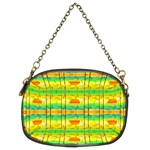 Birds Beach Sun Abstract Pattern Chain Purses (Two Sides)  Back