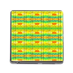 Birds Beach Sun Abstract Pattern Memory Card Reader (square) by Nexatart