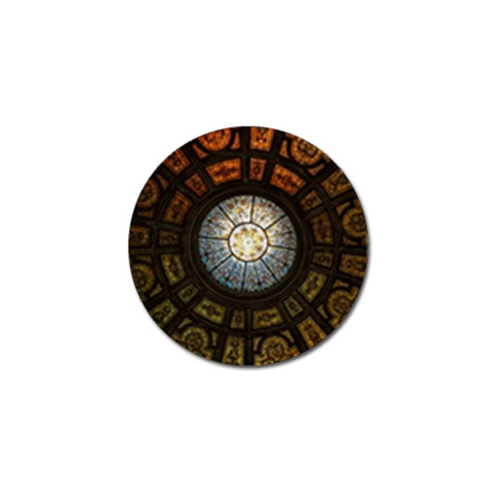 Black And Borwn Stained Glass Dome Roof Golf Ball Marker (10 pack)