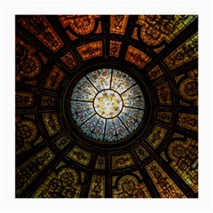 Black And Borwn Stained Glass Dome Roof Medium Glasses Cloth