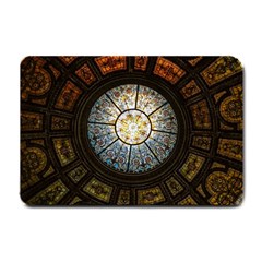 Black And Borwn Stained Glass Dome Roof Small Doormat 