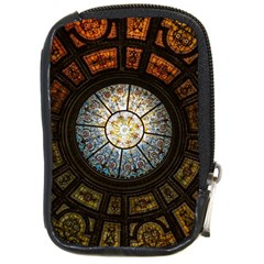 Black And Borwn Stained Glass Dome Roof Compact Camera Cases by Nexatart