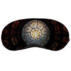 Black And Borwn Stained Glass Dome Roof Sleeping Masks