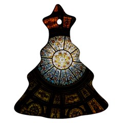 Black And Borwn Stained Glass Dome Roof Ornament (Christmas Tree) 