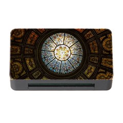 Black And Borwn Stained Glass Dome Roof Memory Card Reader with CF