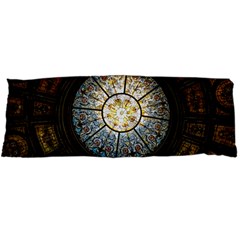 Black And Borwn Stained Glass Dome Roof Body Pillow Case Dakimakura (two Sides) by Nexatart