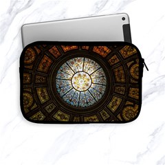 Black And Borwn Stained Glass Dome Roof Apple Ipad Mini Zipper Cases by Nexatart