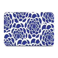 Blue And White Flower Background Plate Mats by Nexatart