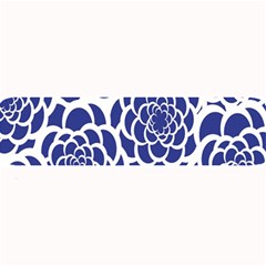 Blue And White Flower Background Large Bar Mats by Nexatart