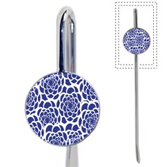 Blue And White Flower Background Book Mark by Nexatart