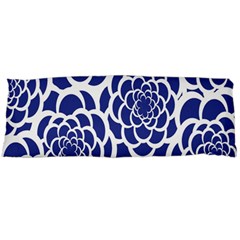 Blue And White Flower Background Body Pillow Case (dakimakura) by Nexatart